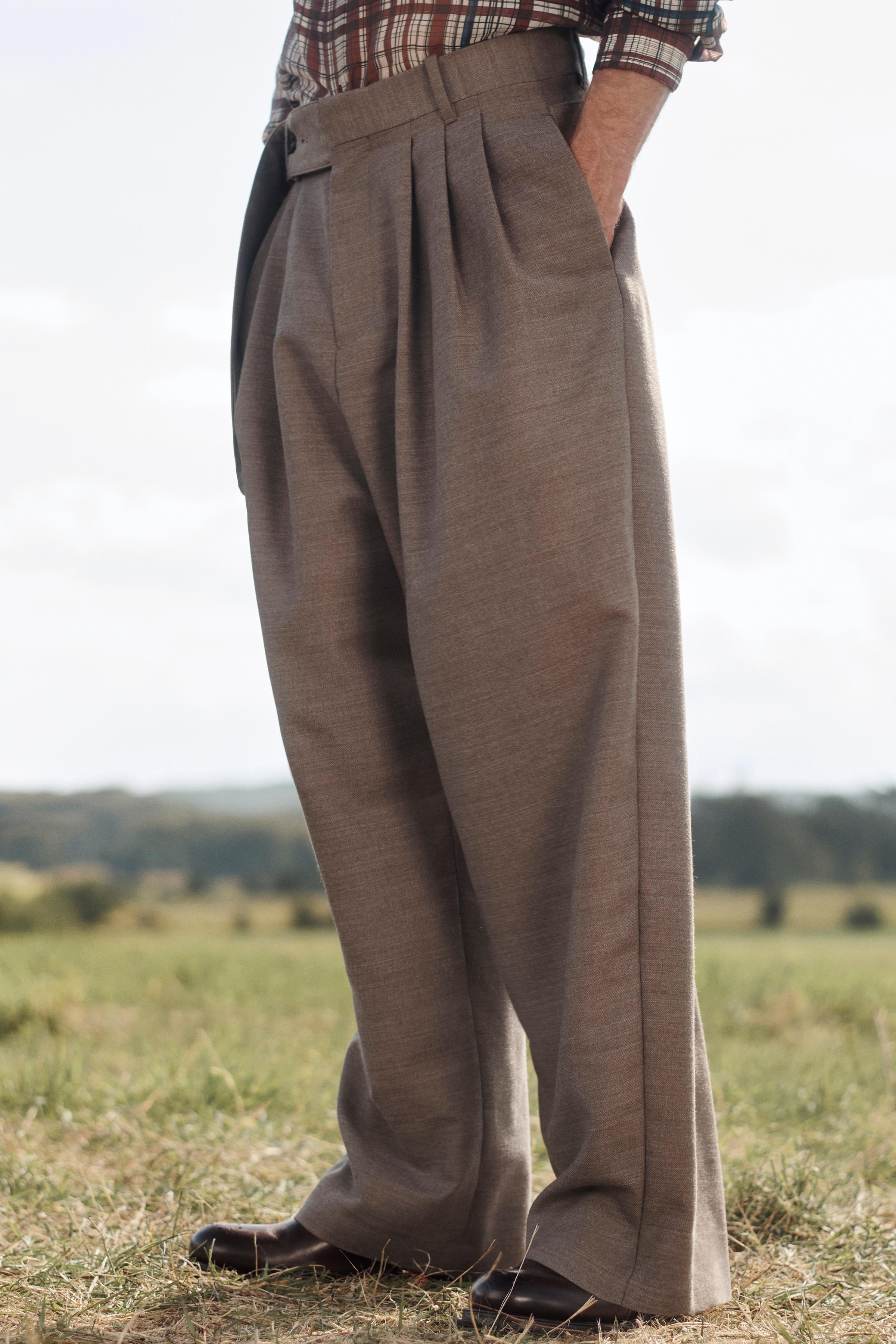 LIMITED EDITION WIDE FIT BELTED PANTS